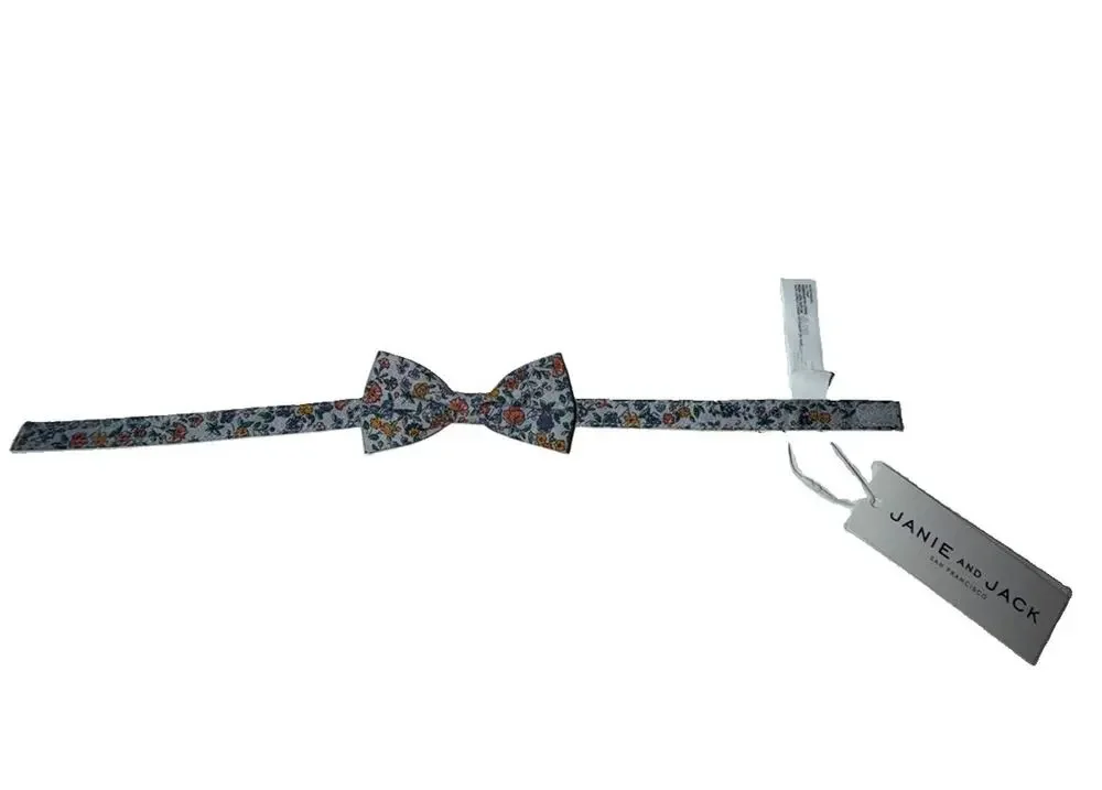 NWT Janie and Jack Boys Floral Bow Tie 2T 3T 4T 5T